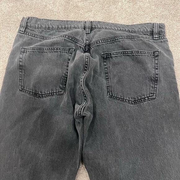 Frame Women's Le Slouch Black Grey Distressed Straight Leg Jean Size 30 - Picture 13 of 13